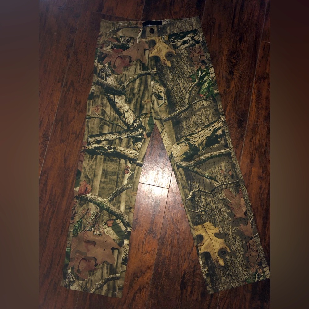 Boys Mossy Oak 5 Pocket Camo Jeans